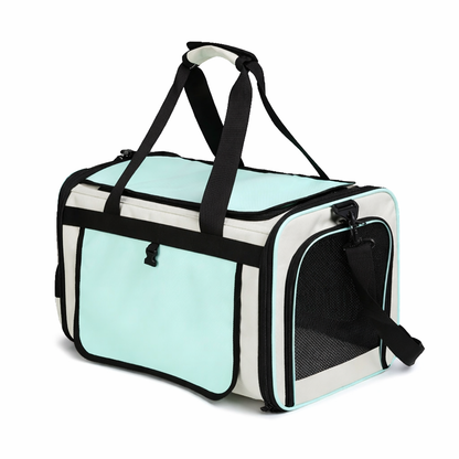 Sac de transport pliable pour chat et chien respirant avec ventilation