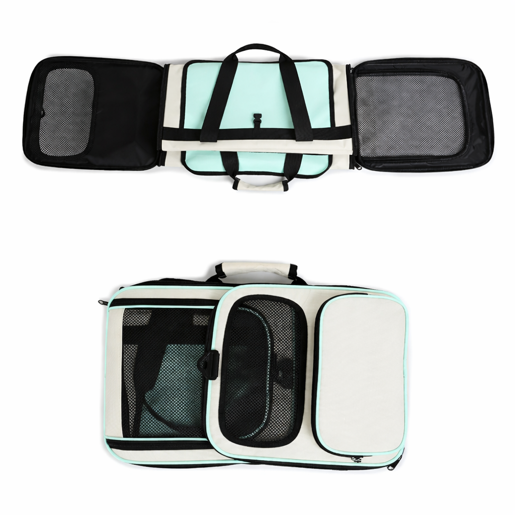 Sac de transport pliable pour chat et chien respirant avec ventilation