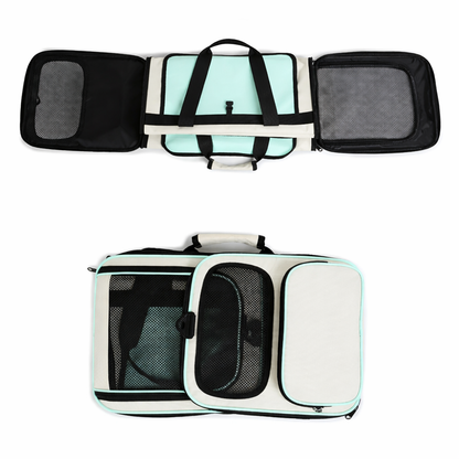 Sac de transport pliable pour chat et chien respirant avec ventilation