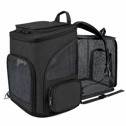 Sac à dos de transport pour chat et chien respirant extensible pour voyage