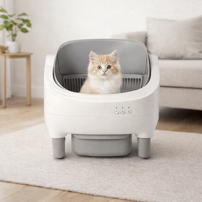 Litière automatique autonettoyante pour chat 76L connectée avec contrôle intelligent