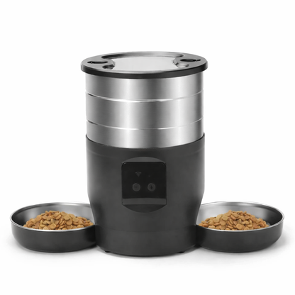 Distributeur automatique de croquettes pour chat 4.5L connecté avec application mobile