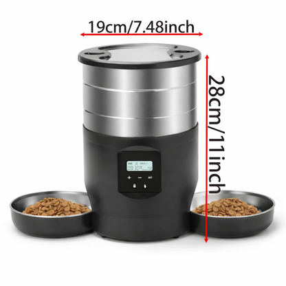 Distributeur automatique de croquettes pour chat 4.5L connecté avec application mobile